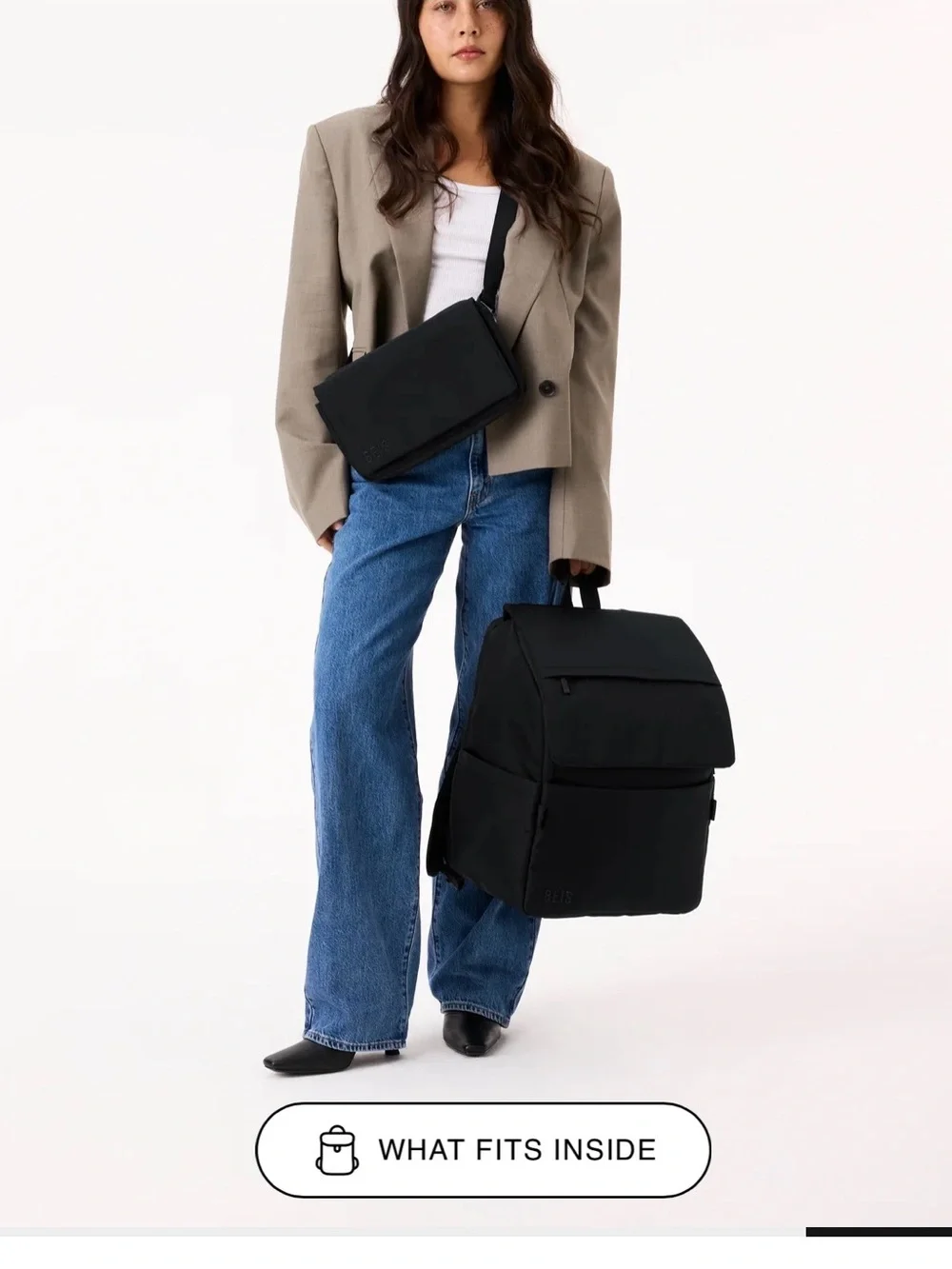 BEIS Black Backpack — Minimal Everyday Carry
